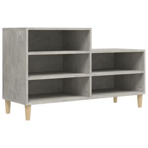 vidaXL Pantofar, gri beton, 102x36x60 cm, lemn prelucrat