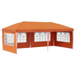 vidaXL Cort de Petrecere Pop-up 575 x 289 x 245 cm Portocaliu