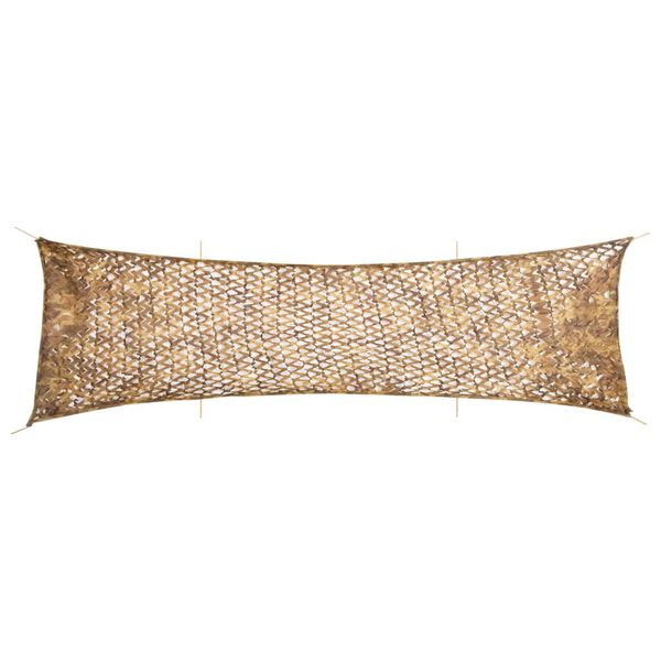 vidaXL Plasă de camuflaj cu geantă de depozitare, nisipiu, 753x199 cm