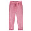 vidaXL Pantaloni de trening pentru copii, zmeuriu, 116