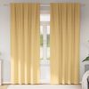 vidaXL Perdele Opaque cu Inel 2 pcs Bej 225 x 140 cm Poliester