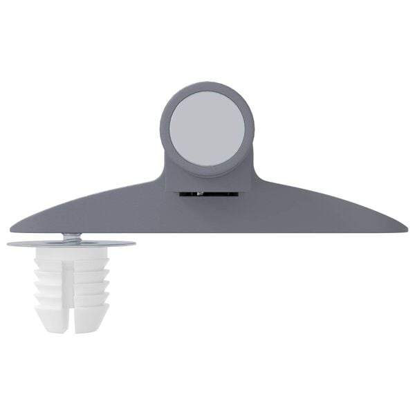 vidaXL Amortizor cu &icirc;nchidere soft 2 pcs Gri 125 x 47 x 15 mm PP