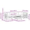 vidaXL Set de lounge pentru grădină 6 pcs Maro Ceară Lemn masiv de pin