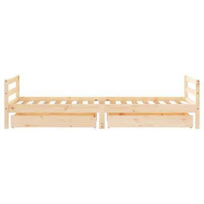 vidaXL Cadru pat copii cu sertare, 80x200 cm, lemn masiv de pin