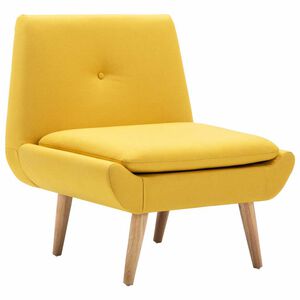 vidaXL Fotoliu, galben, material textil