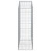 vidaXL Coș gabion arcuit, 150x50x140/160 cm, fier galvanizat