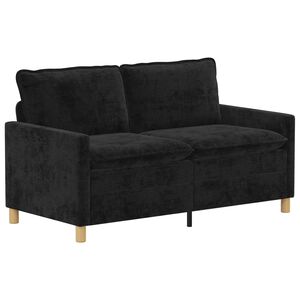 vidaXL Canapea Negru 156 x 81 x 87,5 cm Poliester