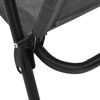 vidaXL Scaune pliante de grădină, 2 buc., gri melange, oțel/textilene