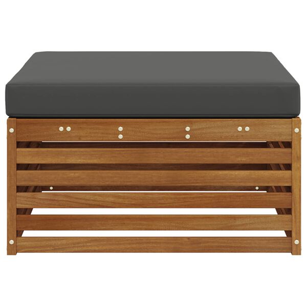 vidaXL Taburet pentru exterior Lemn Solid de Acacia natural