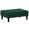 vidaXL Taburet, verde &icirc;nchis, 77x55x31 cm, catifea