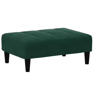 vidaXL Taburet, verde &icirc;nchis, 77x55x31 cm, catifea