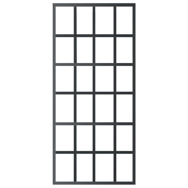 vidaXL Ușă glisantă cu set feronerie, 90x205 cm, sticlă ESG/aluminiu