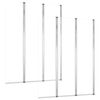 vidaXL Paravane de baie 2 buc. 104x130cm sticlă securizată transparent