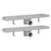 vidaXL Rigolă liniară duș, 2 buc, 530 x 140 mm, oțel inoxidabil