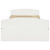 vidaXL Cadru de pat cu 2 sertare, alb, 90 x 200 cm, lemn masiv de pin