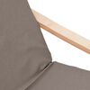 vidaXL Scaun de relaxare cu taburet, gri taupe, textil