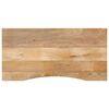 vidaXL Blat birou cu decupaj curbat 120x50x2,5cm lemn masiv mango brut