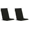 vidaXL Set de perne cu spătar &icirc;nalt de 2 bucăți GEMERT 2 pcs Negru