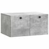 vidaXL Oglindă TV montată pe perete Gri Beton 59,5 x 41 x 30 cm