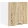 vidaXL Dulap suspendat Stejar Sonoma și Alb 40 x 31 x 40 cm
