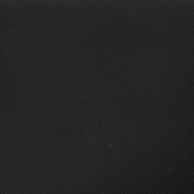 vidaXL Banchetă cu spătar, negru, 112x65,5x75 cm, piele ecologică