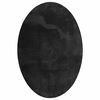 vidaXL Covoare de zonă Oval HUARTE Negru 160 x 230 cm 100% Polyester