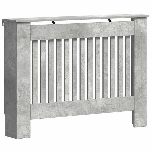 vidaXL Capac pentru radiator Gri din beton 112 x 19 x 81,5 cm