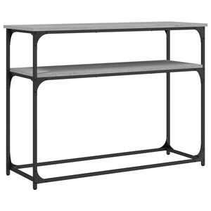 vidaXL Măsuță consolă, gri sonoma, 100x35,5x75 cm, lemn prelucrat