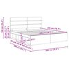 vidaXL Cadru de pat cu headboard Alb 200 x 200 cm Lemn de pin masiv