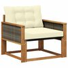 vidaXL Set de canapele de exterior Lemn solid de Acacia și Textilene