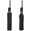 vidaXL Umbrelă pliabilă automată, negru, 104 cm