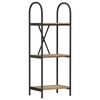vidaXL Raft pentru cărți 3 niveluri 40 x 30 x 109 cm Lemn prelucrat