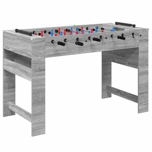 vidaXL Masă de Foosball Sonoma gri 125 x 60,5 x 80 cm Lemn compozit