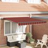 vidaXL Cortina Retractabilă Roșu și Negru 350 x 250 cm
