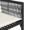 vidaXL Set mobilier de grădină cu perne, 17 piese, negru, poliratan