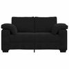vidaXL Canapea loveseat neagră 120 cm catifea