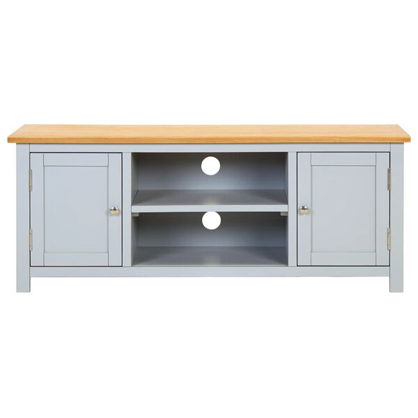 vidaXL Comodă TV, 120x35x48 cm, lemn masiv de stejar