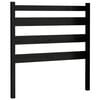 vidaXL Tăblie de pat, negru, 106x4x100 cm, lemn masiv de pin