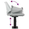 vidaXL Scaun barcă cu piedestal, reglabil &icirc;n &icirc;nălțime, rotativ la 360&deg;