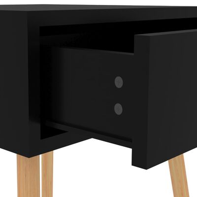 vidaXL Dulapuri noptieră, 2 buc., negru, 40x40x56 cm, lemn prelucrat