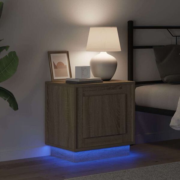 vidaXL Dulap de noapte Stejar Sonoma 44 x 34,5 x 45 cm Lemn compozit