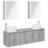 vidaXL Set dulap baie 5 buc. Sonoma gri Lemn prelucrat