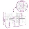 vidaXL Scaune Exterioare Maro 152 x 63 x 89 cm Lemn masiv de tec