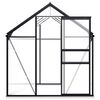vidaXL Seră cu cadru de bază, antracit, 4,75 m², aluminiu