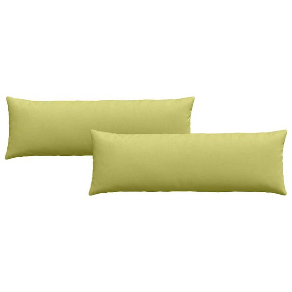 vidaXL Perne pentru canapea 2 pcs Verde deschis 120 x 40 cm țesătură
