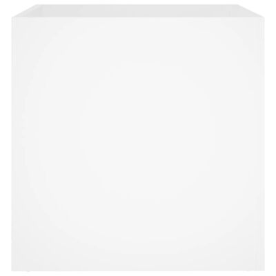 vidaXL Jardinieră cutie, alb, 40x40x40 cm, lemn prelucrat