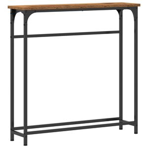 vidaXL Masă de consolă Lemn vechi 75 x 19,5 x 75 cm Lemn prelucrat