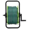 vidaXL Tambur pentru furtun autonom, verde, cu furtun PVC de 50 m
