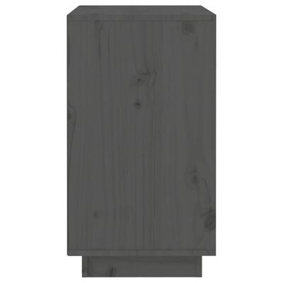 vidaXL Dulap de vinuri, gri, 55,5x34x61 cm, lemn masiv de pin