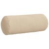 vidaXL Perne Bolster 2 pcs Crem &Oslash; 15 x 40 cm Țesătură din microfibră